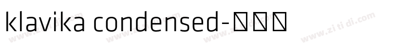 klavika condensed字体转换